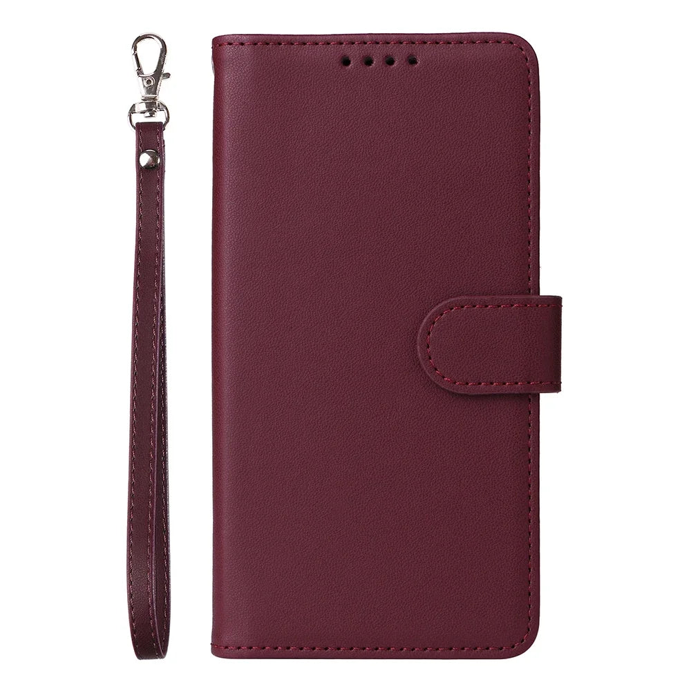 Detachable Magnetic Case for Iphone 16 15 14 13 12 11 Pro Max Mini XR X XS 6 6s 7 8 Plus SE RFID Protect Leather Wallet Cover
