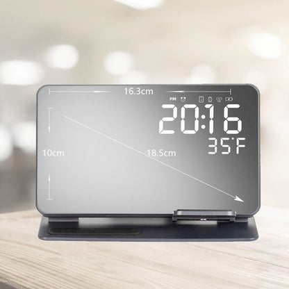 2 - in - 1 wireless charging time display alarm clock 15W thermometer wireless charging - PhoneStyle
