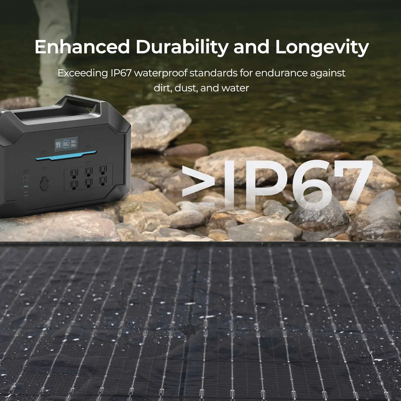220/400W Lightweight Portable Solar Suitcase, Foldable Solar Panel with Kickstands for RV,Camping, Off Grid System - PhoneStyle