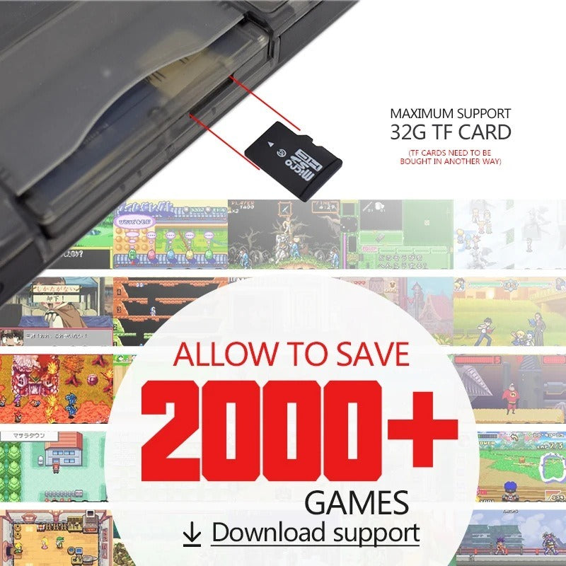 Long GBA retro handheld console retro game classic retro mini game handheld game console can connect to TV