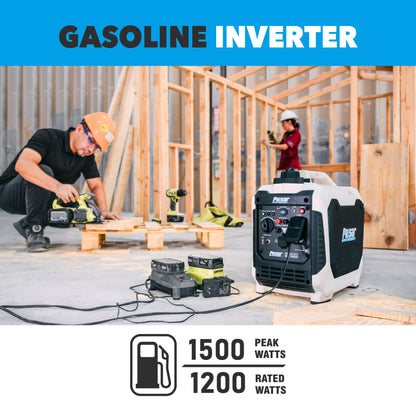 Pulsar PG1202s 1200W Peak 900W Rated Portable Gas-Powered Generator