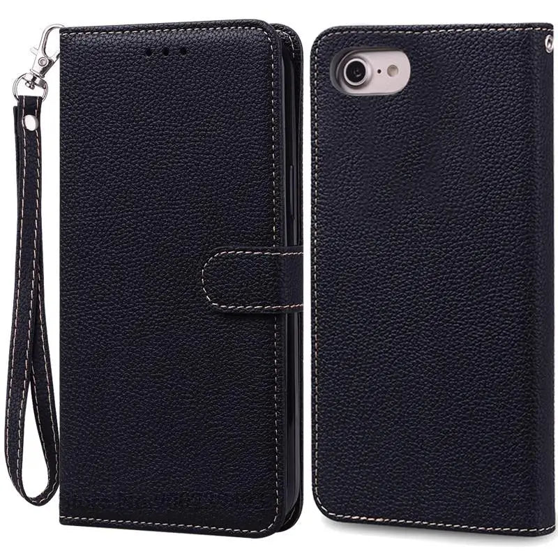 SE2 SE3 Luxury Leather Wallet Case For iPhone SE 2020 Case SE 2 Shockproof Silicon Flip Case for iPhone SE 2022 Case SE 3 Fundas