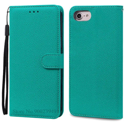 SE2 SE3 Luxury Leather Wallet Case For iPhone SE 2020 Case SE 2 Shockproof Silicon Flip Case for iPhone SE 2022 Case SE 3 Fundas