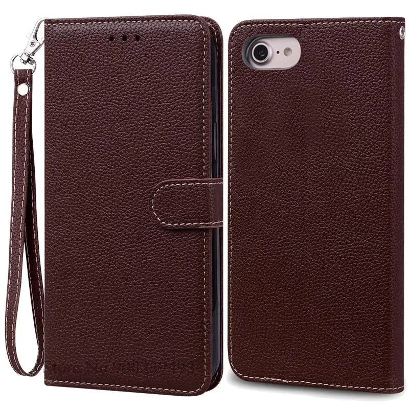 SE2 SE3 Luxury Leather Wallet Case For iPhone SE 2020 Case SE 2 Shockproof Silicon Flip Case for iPhone SE 2022 Case SE 3 Fundas