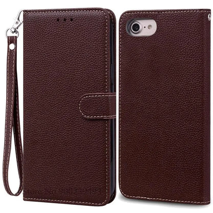 SE2 SE3 Luxury Leather Wallet Case For iPhone SE 2020 Case SE 2 Shockproof Silicon Flip Case for iPhone SE 2022 Case SE 3 Fundas