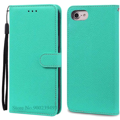 SE2 SE3 Luxury Leather Wallet Case For iPhone SE 2020 Case SE 2 Shockproof Silicon Flip Case for iPhone SE 2022 Case SE 3 Fundas
