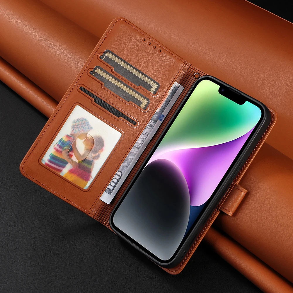 Detachable Magnetic Case for Iphone 16 15 14 13 12 11 Pro Max Mini XR X XS 6 6s 7 8 Plus SE RFID Protect Leather Wallet Cover