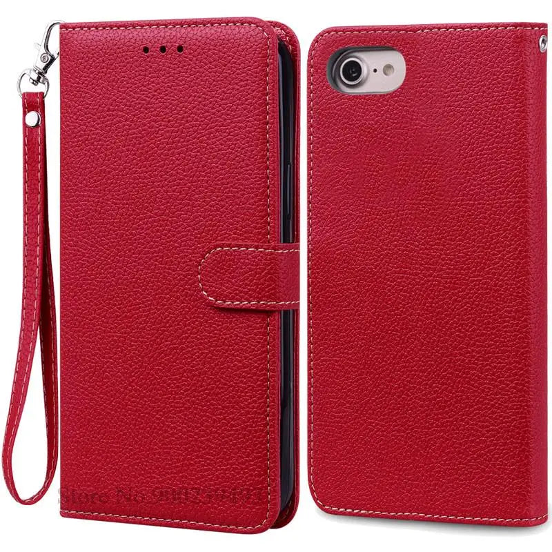 SE2 SE3 Luxury Leather Wallet Case For iPhone SE 2020 Case SE 2 Shockproof Silicon Flip Case for iPhone SE 2022 Case SE 3 Fundas