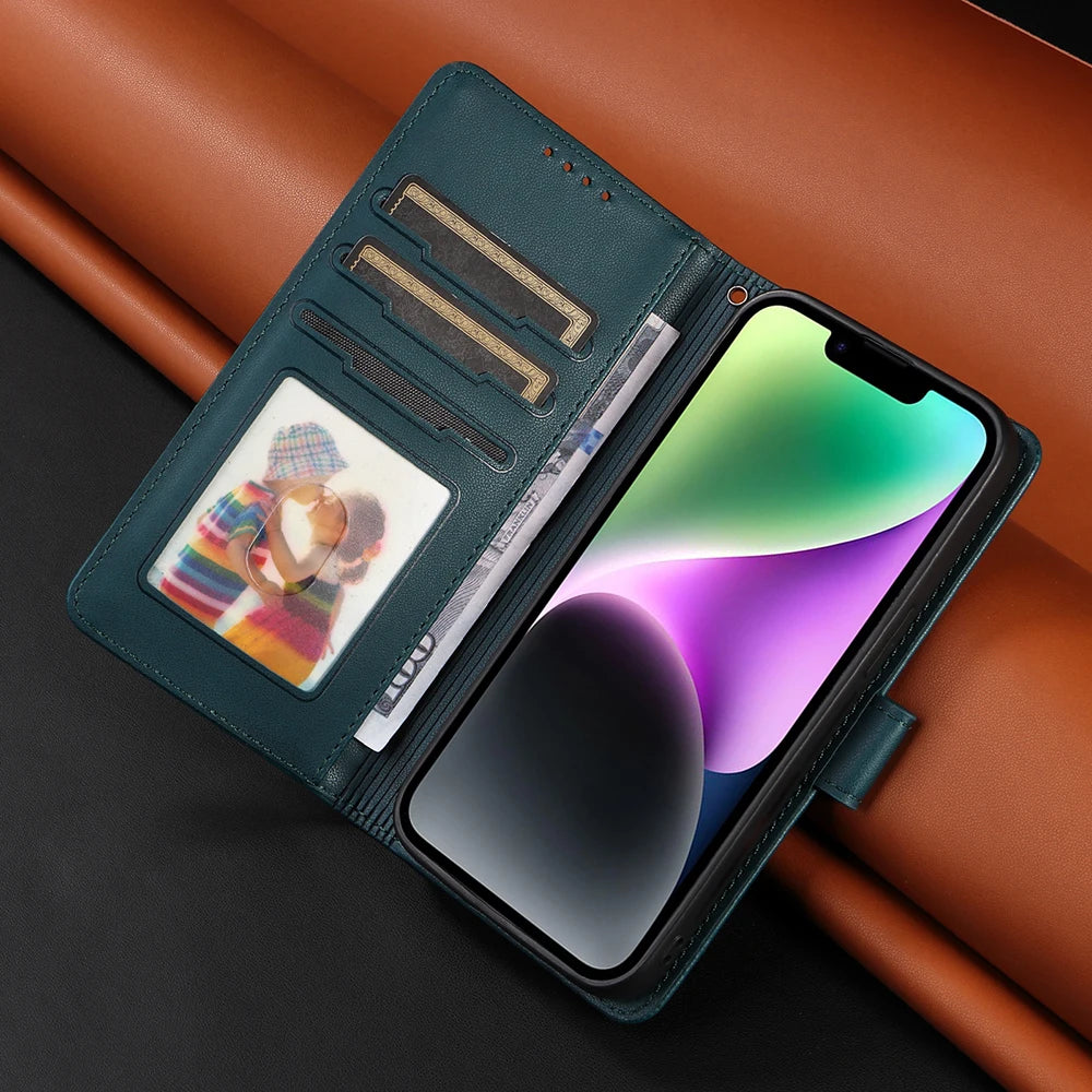 Detachable Magnetic Case for Iphone 16 15 14 13 12 11 Pro Max Mini XR X XS 6 6s 7 8 Plus SE RFID Protect Leather Wallet Cover