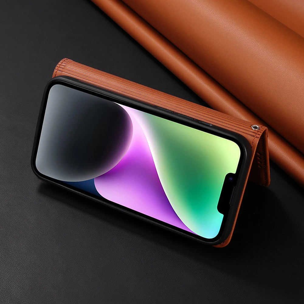 Detachable Magnetic Case for Iphone 16 15 14 13 12 11 Pro Max Mini XR X XS 6 6s 7 8 Plus SE RFID Protect Leather Wallet Cover