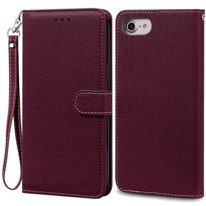 SE2 SE3 Luxury Leather Wallet Case For iPhone SE 2020 Case SE 2 Shockproof Silicon Flip Case for iPhone SE 2022 Case SE 3 Fundas