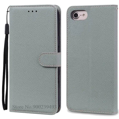SE2 SE3 Luxury Leather Wallet Case For iPhone SE 2020 Case SE 2 Shockproof Silicon Flip Case for iPhone SE 2022 Case SE 3 Fundas