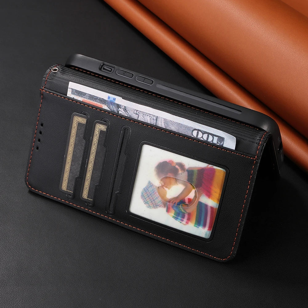 Detachable Magnetic Case for Iphone 16 15 14 13 12 11 Pro Max Mini XR X XS 6 6s 7 8 Plus SE RFID Protect Leather Wallet Cover