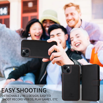 Detachable Magnetic Case for Iphone 16 15 14 13 12 11 Pro Max Mini XR X XS 6 6s 7 8 Plus SE RFID Protect Leather Wallet Cover