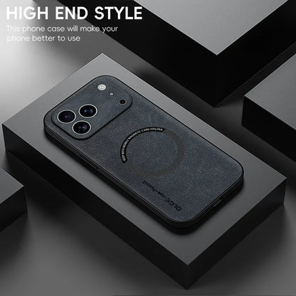 For Magsafe Leather Phone Case For iPhone 16 15 14 Plus 13 12 11 17 Pro Max 16e Air Cases Magnetic Wireless Charging Soft Cover