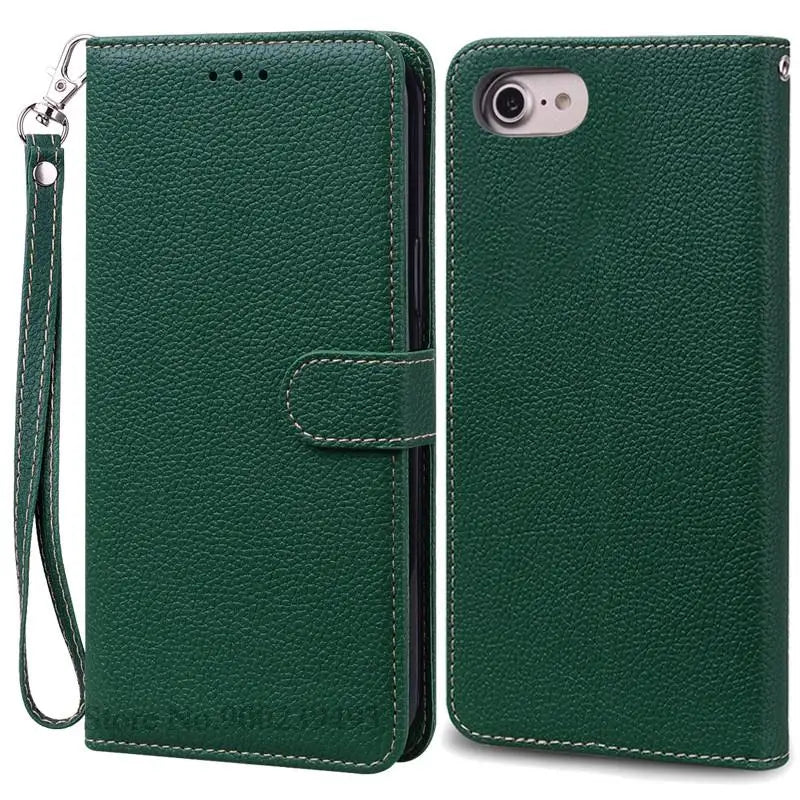 SE2 SE3 Luxury Leather Wallet Case For iPhone SE 2020 Case SE 2 Shockproof Silicon Flip Case for iPhone SE 2022 Case SE 3 Fundas