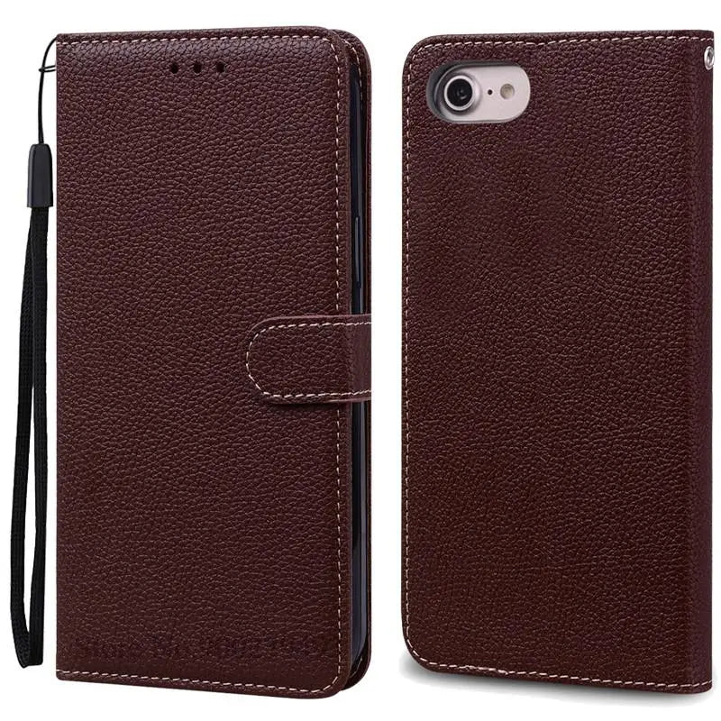 SE2 SE3 Luxury Leather Wallet Case For iPhone SE 2020 Case SE 2 Shockproof Silicon Flip Case for iPhone SE 2022 Case SE 3 Fundas