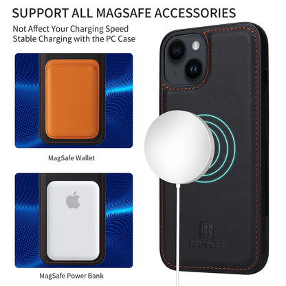 Detachable Magnetic Case for Iphone 16 15 14 13 12 11 Pro Max Mini XR X XS 6 6s 7 8 Plus SE RFID Protect Leather Wallet Cover