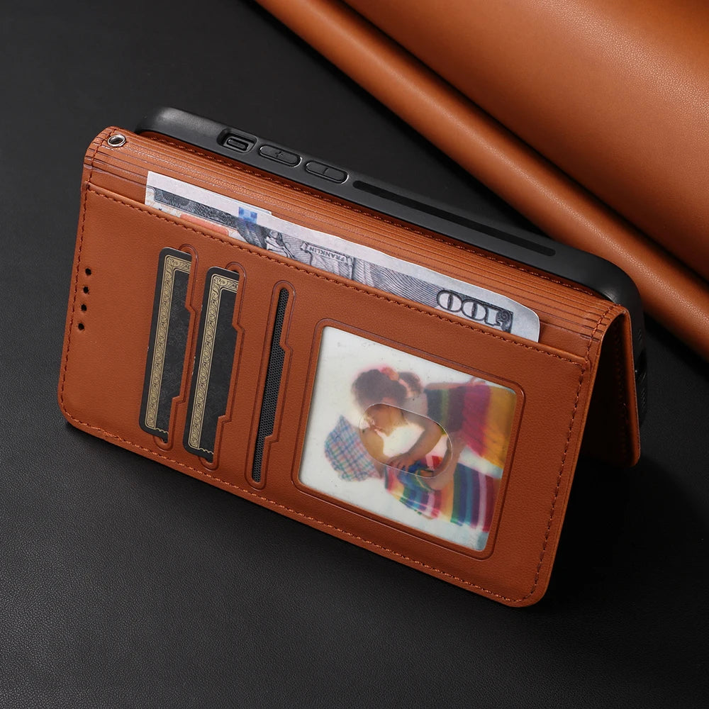 Detachable Magnetic Case for Iphone 16 15 14 13 12 11 Pro Max Mini XR X XS 6 6s 7 8 Plus SE RFID Protect Leather Wallet Cover