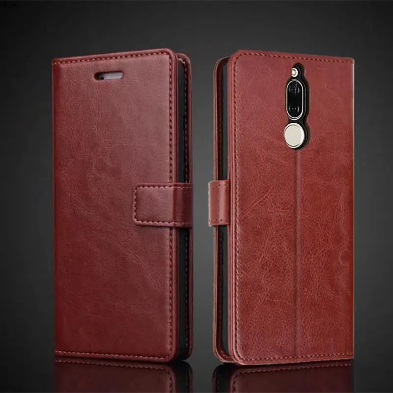 Card Holder Leather Case for Huawei Mate 10 Lite Pu Leather Flip Cover Retro Wallet Phone Bag Fitted Case Business Fundas Coque