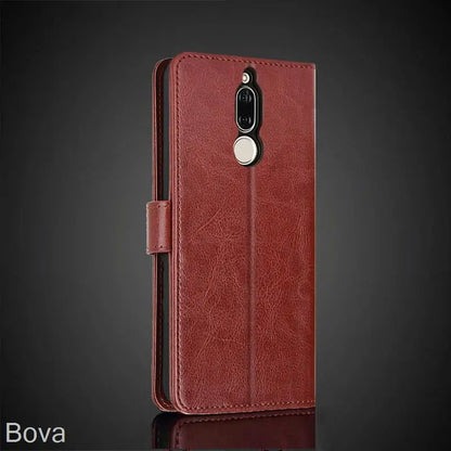 Card Holder Leather Case for Huawei Mate 10 Lite Pu Leather Flip Cover Retro Wallet Phone Bag Fitted Case Business Fundas Coque