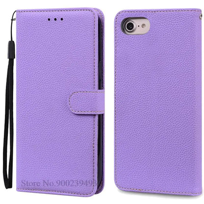 SE2 SE3 Luxury Leather Wallet Case For iPhone SE 2020 Case SE 2 Shockproof Silicon Flip Case for iPhone SE 2022 Case SE 3 Fundas