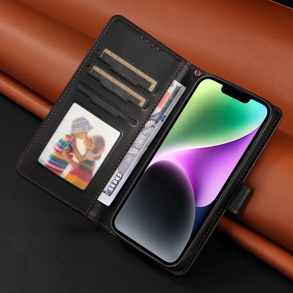 Detachable Magnetic Case for Iphone 16 15 14 13 12 11 Pro Max Mini XR X XS 6 6s 7 8 Plus SE RFID Protect Leather Wallet Cover