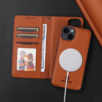 Detachable Magnetic Case for Iphone 16 15 14 13 12 11 Pro Max Mini XR X XS 6 6s 7 8 Plus SE RFID Protect Leather Wallet Cover