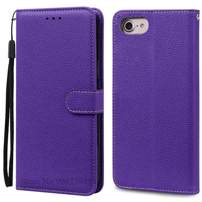 SE2 SE3 Luxury Leather Wallet Case For iPhone SE 2020 Case SE 2 Shockproof Silicon Flip Case for iPhone SE 2022 Case SE 3 Fundas