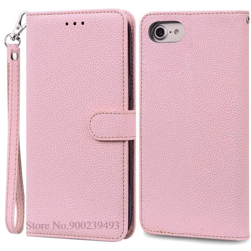 SE2 SE3 Luxury Leather Wallet Case For iPhone SE 2020 Case SE 2 Shockproof Silicon Flip Case for iPhone SE 2022 Case SE 3 Fundas