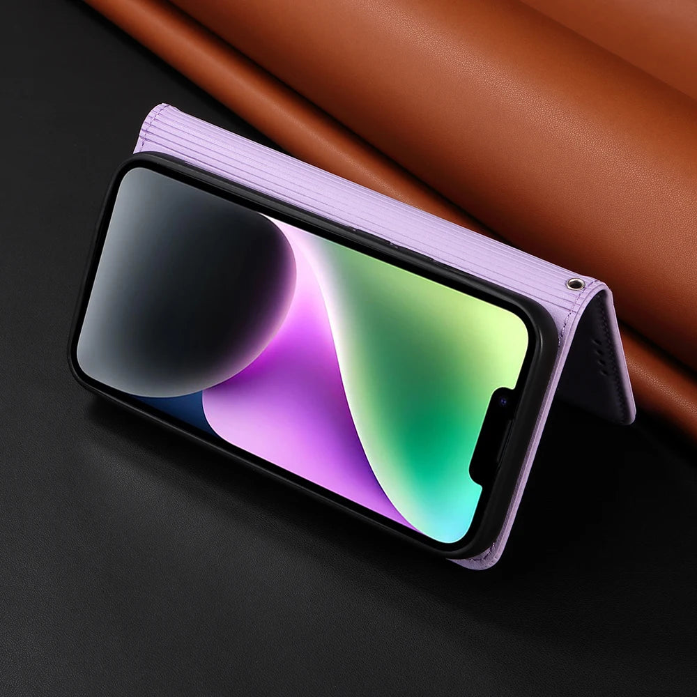 Detachable Magnetic Case for Iphone 16 15 14 13 12 11 Pro Max Mini XR X XS 6 6s 7 8 Plus SE RFID Protect Leather Wallet Cover