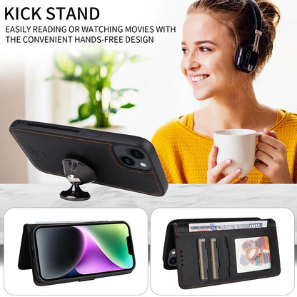 Detachable Magnetic Case for Iphone 16 15 14 13 12 11 Pro Max Mini XR X XS 6 6s 7 8 Plus SE RFID Protect Leather Wallet Cover