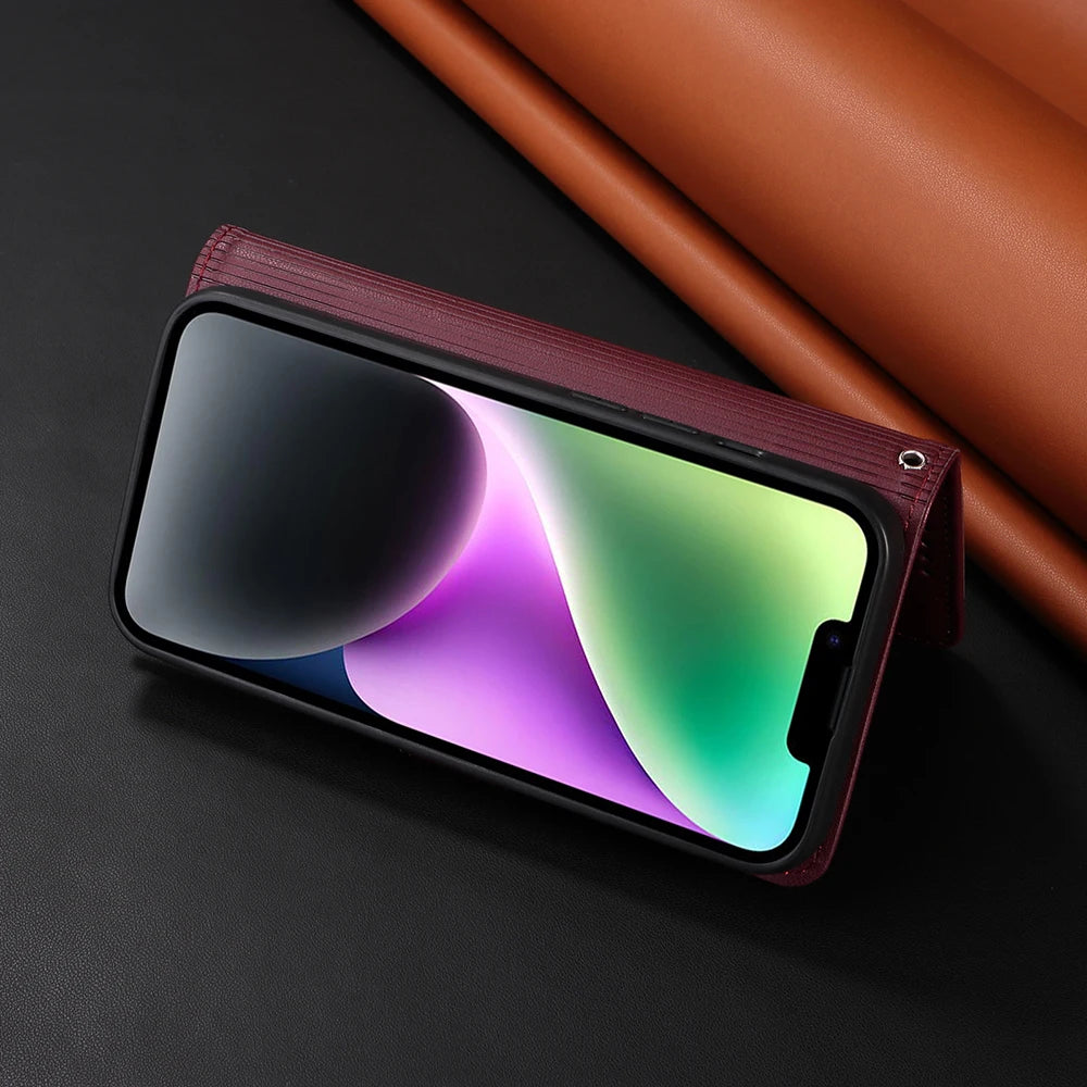 Detachable Magnetic Case for Iphone 16 15 14 13 12 11 Pro Max Mini XR X XS 6 6s 7 8 Plus SE RFID Protect Leather Wallet Cover