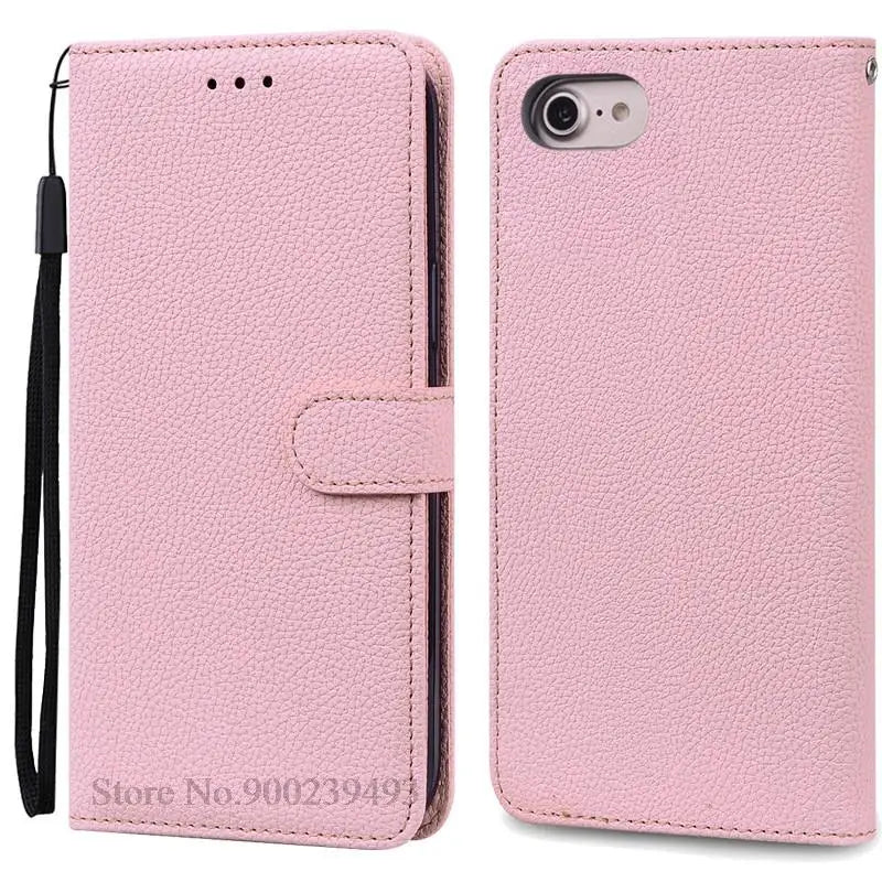 SE2 SE3 Luxury Leather Wallet Case For iPhone SE 2020 Case SE 2 Shockproof Silicon Flip Case for iPhone SE 2022 Case SE 3 Fundas