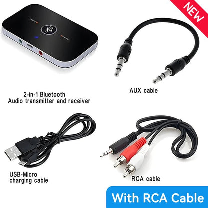 B6 2 IN 1 Bluetooth 5.3 Audio Transmitter Receiver 3.5mm AUX Jack RCA USB Dongle Music Wireless Adapter For Car PC TV Headphone - PhoneStyle