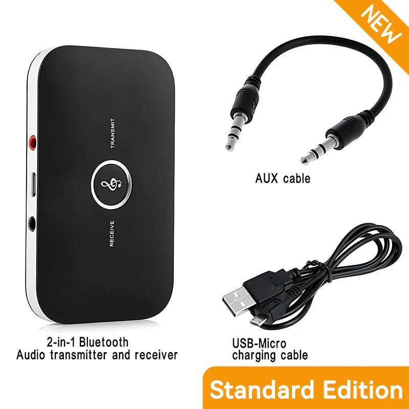 B6 2 IN 1 Bluetooth 5.3 Audio Transmitter Receiver 3.5mm AUX Jack RCA USB Dongle Music Wireless Adapter For Car PC TV Headphone - PhoneStyle