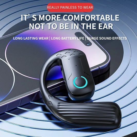 Bluetooth 5.4 Open Wireless Earphone 180° Rotation Adjustable Left Right Ear Universal Headset With Mic For Sport Business Music - PhoneStyle