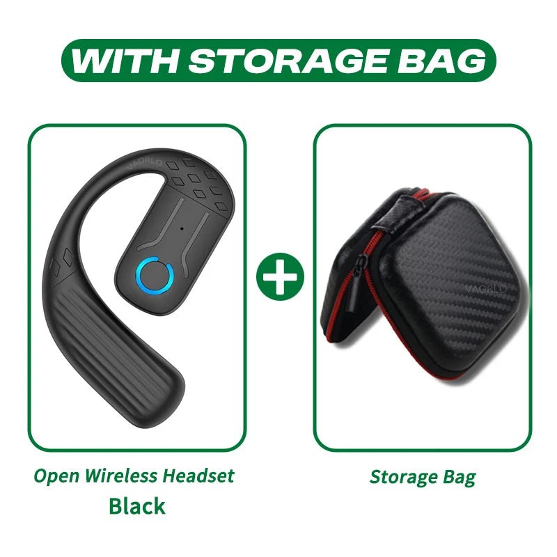 Bluetooth 5.4 Open Wireless Earphone 180° Rotation Adjustable Left Right Ear Universal Headset With Mic For Sport Business Music - PhoneStyle