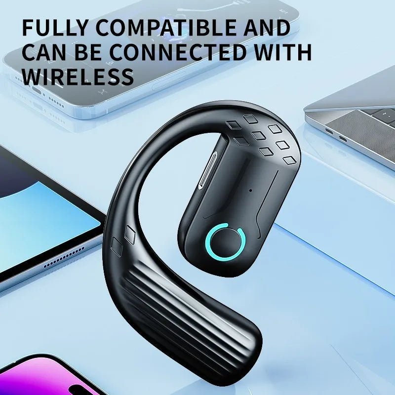 Bluetooth 5.4 Open Wireless Earphone 180° Rotation Adjustable Left Right Ear Universal Headset With Mic For Sport Business Music - PhoneStyle