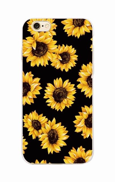 Cute Summer Daisy Sunflower Floral Flower Soft Clear Phone Case Fundas Coque For iPhone 7 7Plus 6 6S 8 8PLUS X XS Max SAMSUNG - PhoneStyle