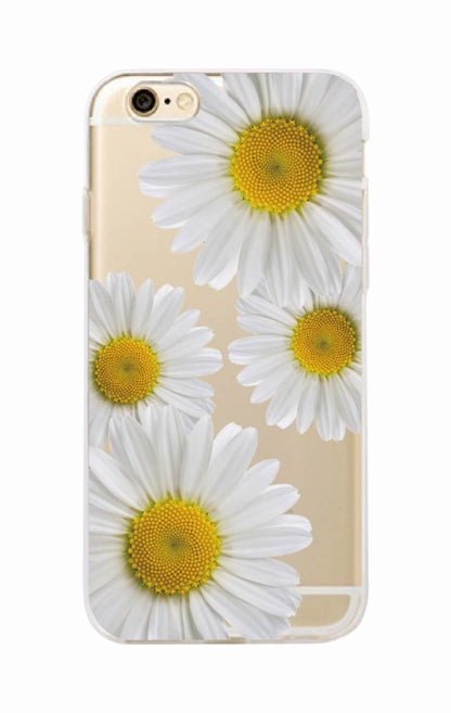 Cute Summer Daisy Sunflower Floral Flower Soft Clear Phone Case Fundas Coque For iPhone 7 7Plus 6 6S 8 8PLUS X XS Max SAMSUNG - PhoneStyle