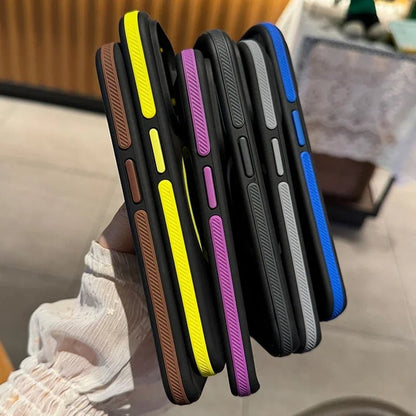 Fashion Bicolor Matte Frosted Magnetic Translucency Case For iPhone 16 15 14 13 12 11 Pro Max 16 Plus Magsafe Splice Color Cover - PhoneStyle