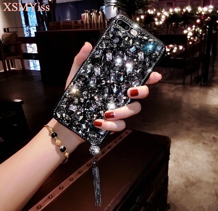 For Huawei P8 P9 P10 P20 Lite Plus Mate 7 8 9 10 Pro Luxury Glitter Back Cover Crystal Bling Diamond rhinestone Phone case - PhoneStyle
