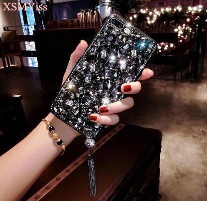 For Huawei P8 P9 P10 P20 Lite Plus Mate 7 8 9 10 Pro Luxury Glitter Back Cover Crystal Bling Diamond rhinestone Phone case - PhoneStyle
