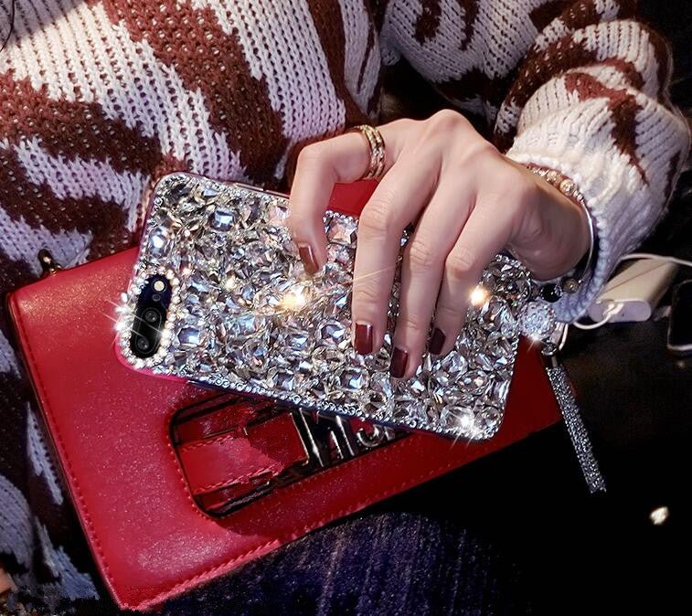 For Huawei P8 P9 P10 P20 Lite Plus Mate 7 8 9 10 Pro Luxury Glitter Back Cover Crystal Bling Diamond rhinestone Phone case - PhoneStyle