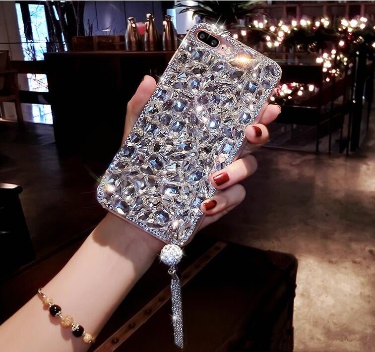 For Huawei P8 P9 P10 P20 Lite Plus Mate 7 8 9 10 Pro Luxury Glitter Back Cover Crystal Bling Diamond rhinestone Phone case - PhoneStyle