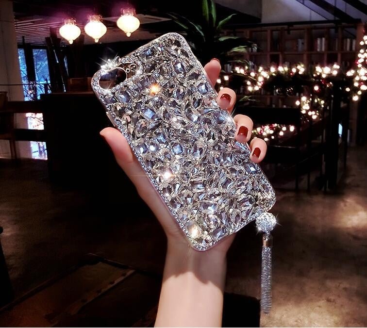 For Huawei P8 P9 P10 P20 Lite Plus Mate 7 8 9 10 Pro Luxury Glitter Back Cover Crystal Bling Diamond rhinestone Phone case - PhoneStyle