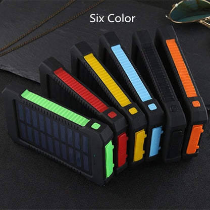 For Smartphone with LED Light Solar Power Bank Waterproof 20000mAh Charger 2 USB Ports External Charger Powerbank - PhoneStyle