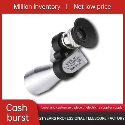 Hd Night Vision Mini Pocket Portable Metal Small Corner Monocular - PhoneStyle