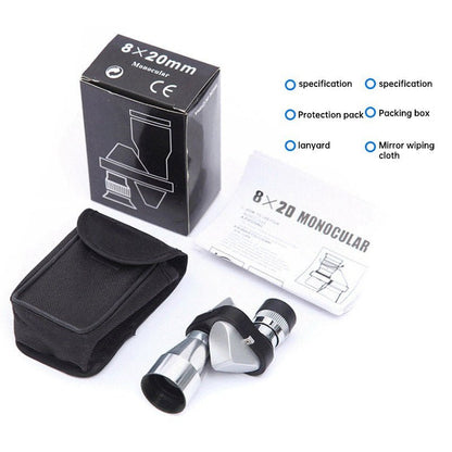 Hd Night Vision Mini Pocket Portable Metal Small Corner Monocular - PhoneStyle